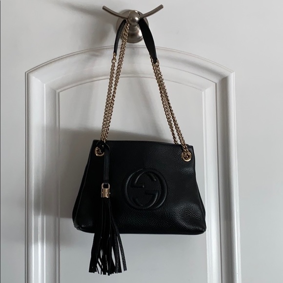 RARE MINI GUCCI SOHO CHAIN TASSEL LEATHER - Picture 4 of 15